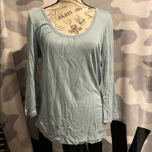 Light blue 3/4 sleeve shirt NWT